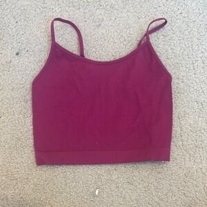 Wild Fable Burgundy Crop Top